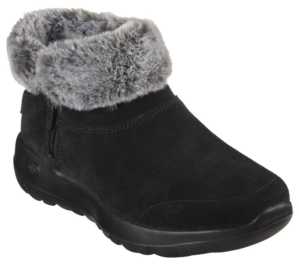Women Skechers On the GO Joy - Savvy Boots Black / Grey  USA |  9782-AIUGB