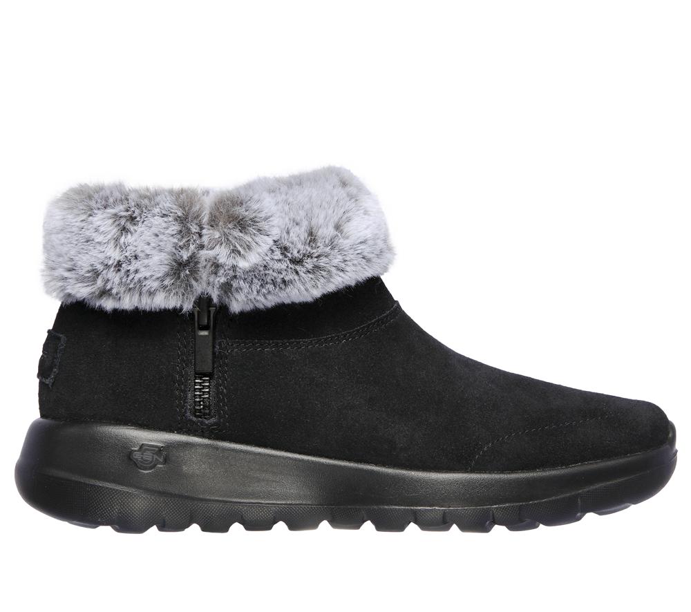 Women Skechers On the GO Joy - Savvy Boots Black / Grey  USA |  9782-AIUGB