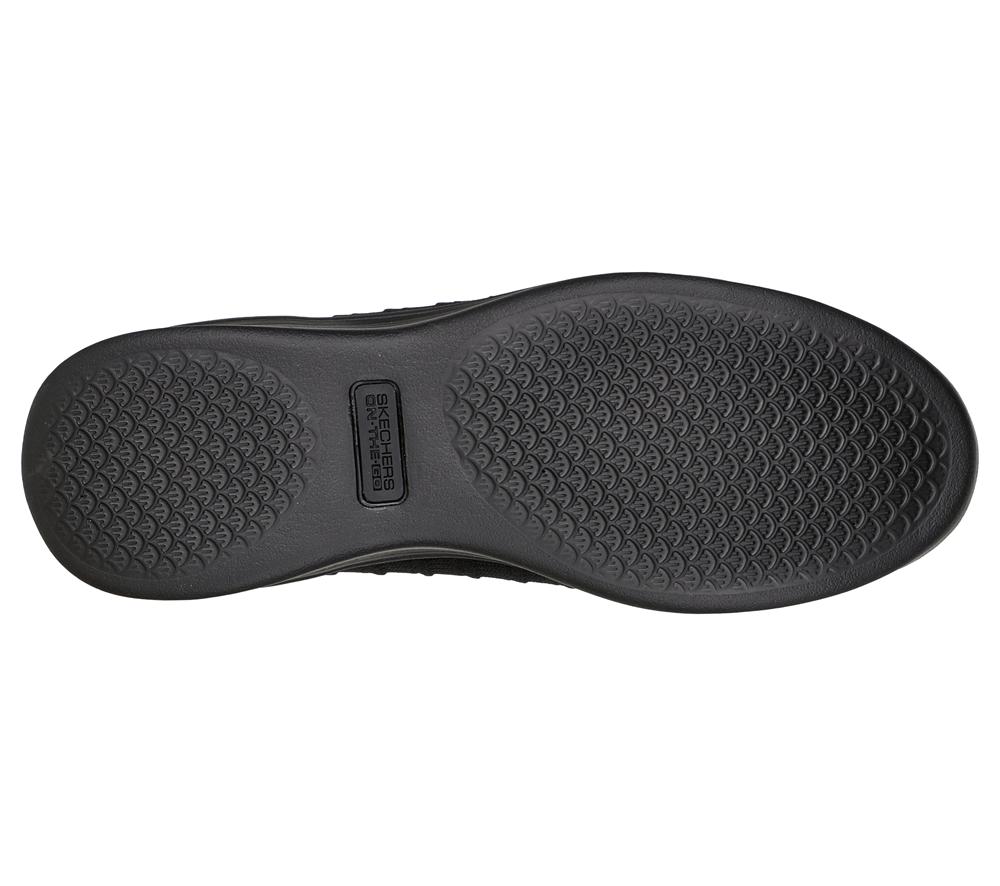 Women Skechers On-the-GO Dreamy - Groovee Gal Flat Shoes Black  USA |  7351-KLHMR