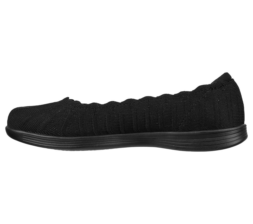Women Skechers On-the-GO Dreamy - Groovee Gal Flat Shoes Black  USA |  7351-KLHMR