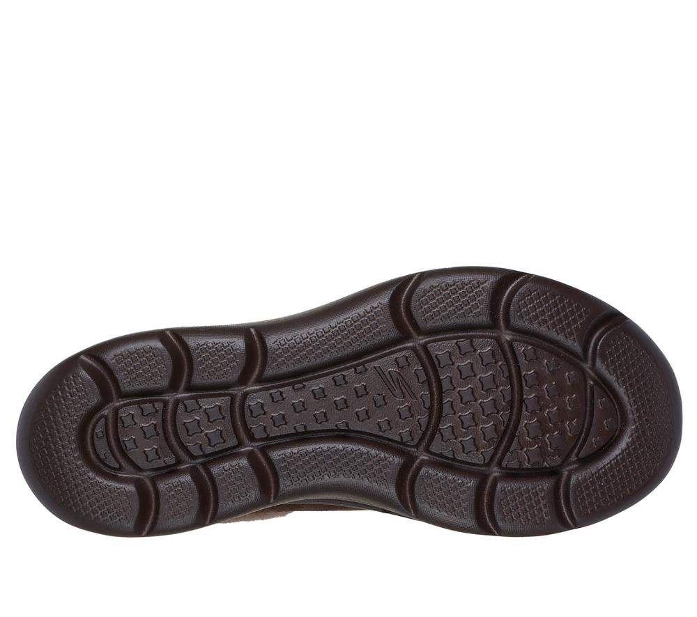 Women Skechers On-the-GO Encore - Snow-Capped Slip On Shoes Chocolate Brown  USA |  3580-DTBNG