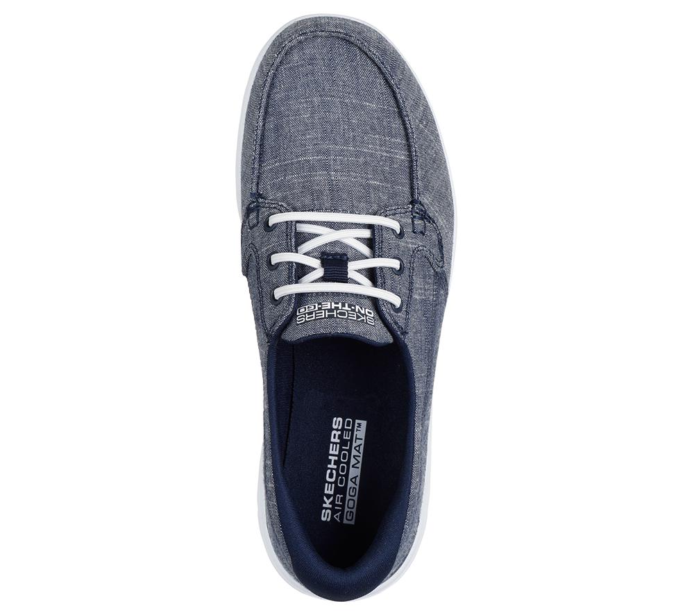 Women Skechers On-the-GO Flex - Ashore Slip On Shoes Navy  USA |  2594-TZIVY