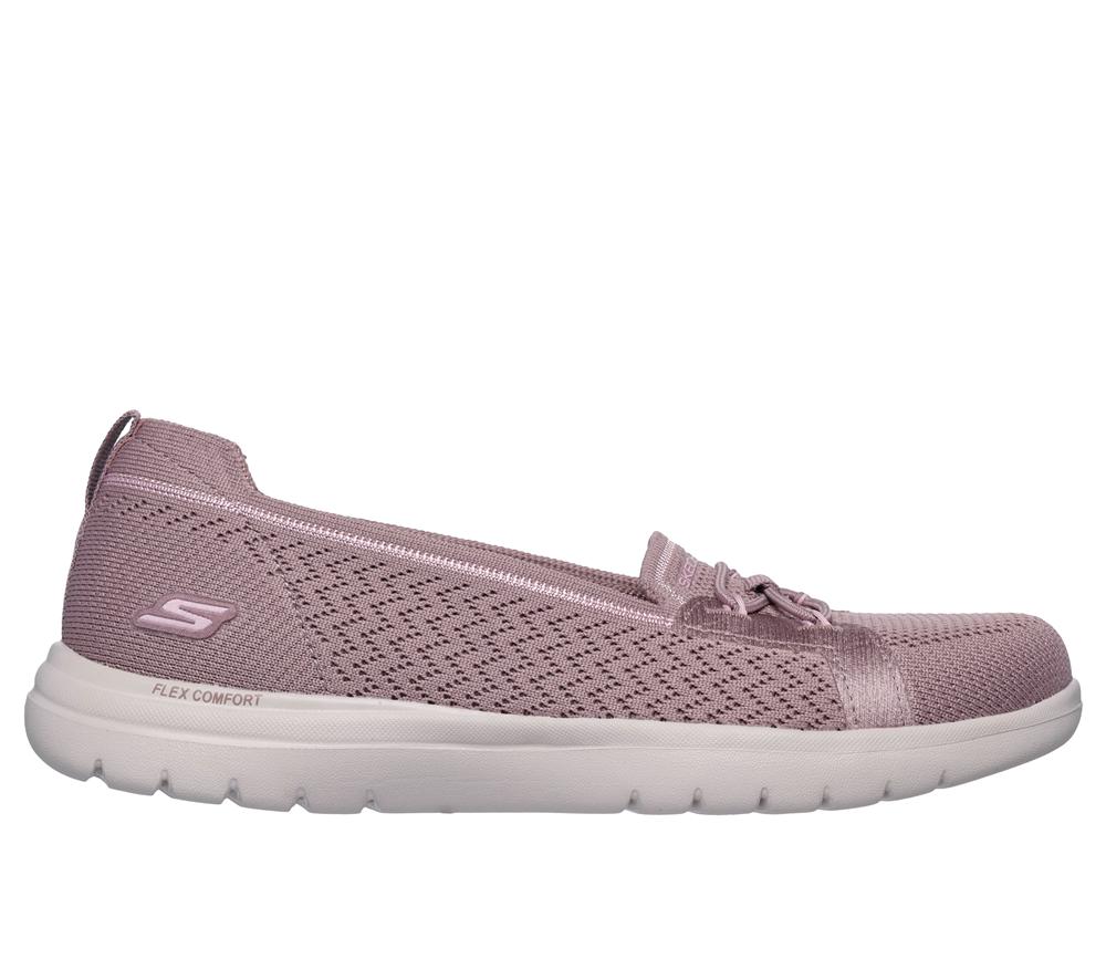 Women Skechers On-the-GO Flex - Logan Flat Shoes Dark Mauve Purple  USA |  1920-FYOBK