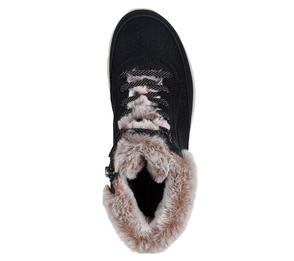 Women Skechers On-the-GO Glacial Ultra - Mountain Muse Lace Up Shoes Black  USA |  9670-MPHBK
