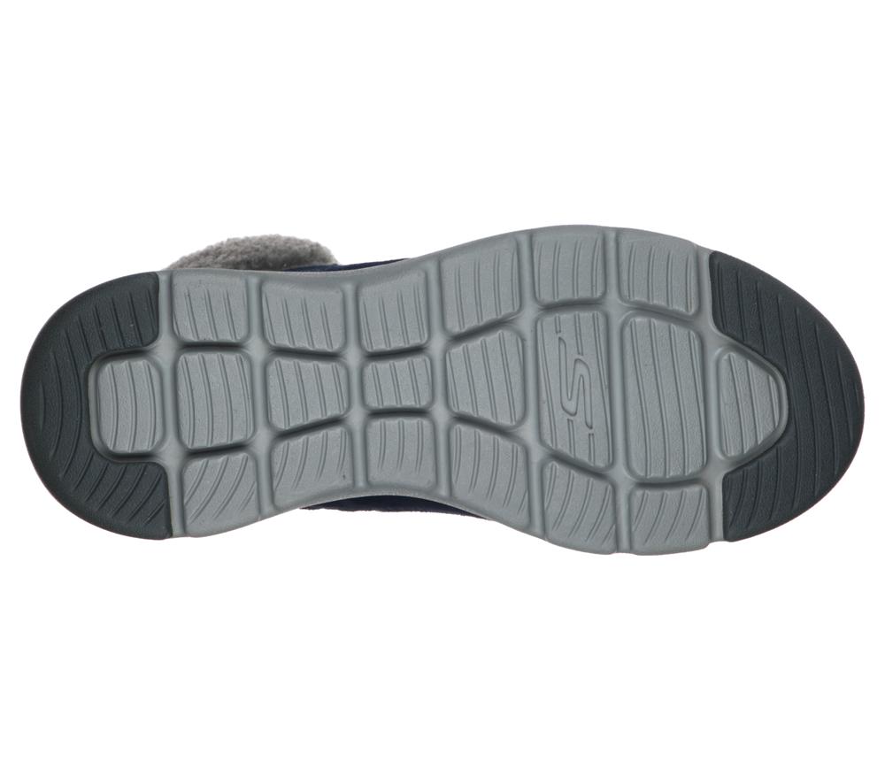 Women Skechers On-the-GO Glacial Ultra - Woodlands Boots Navy / Gray  USA |  9184-FCVUY