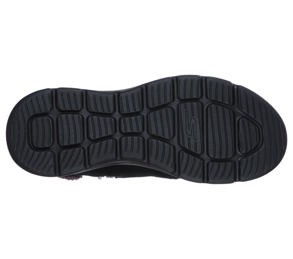Women Skechers On-the-GO Glacial Ultra - Woodlands Boots Black  USA |  7640-WKXHM
