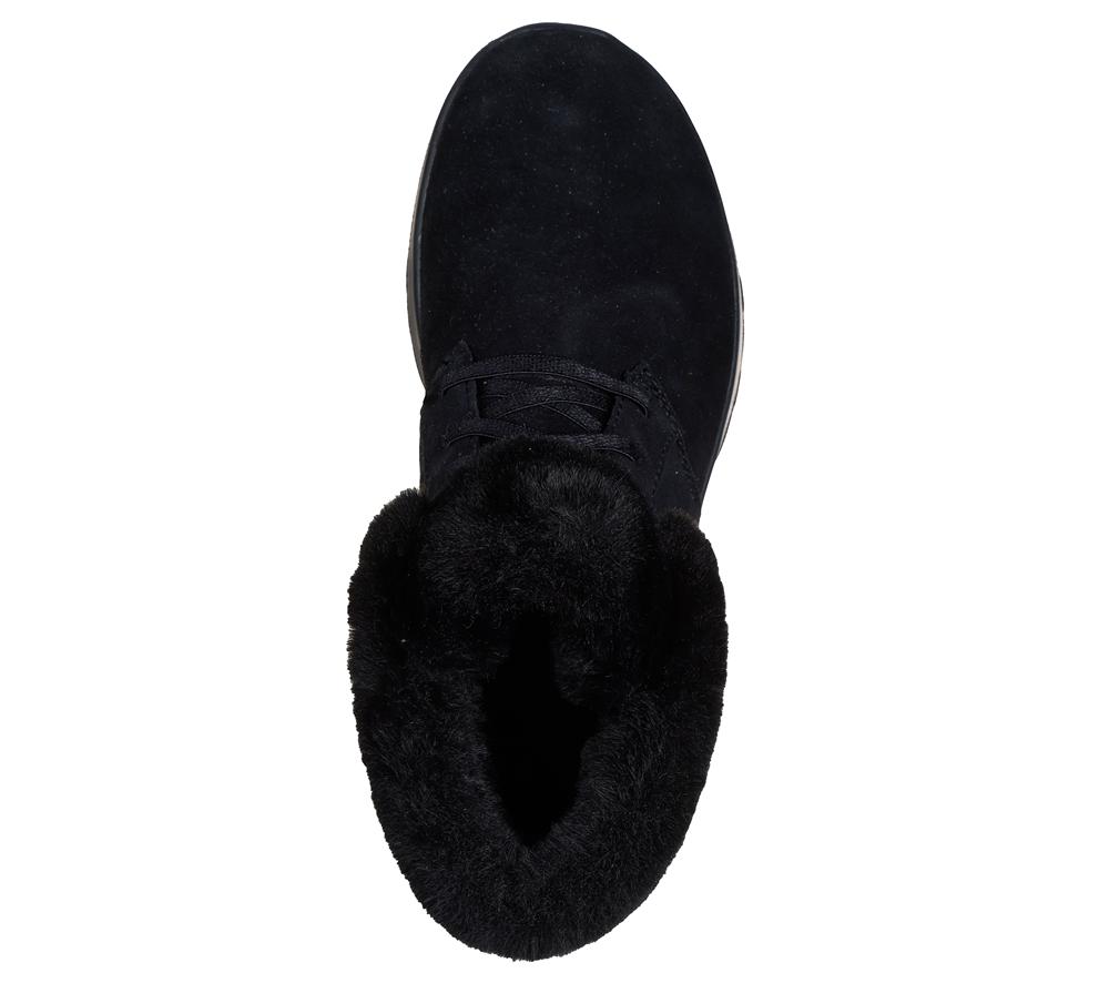 Women Skechers On-the-GO Joy - Cozy Haven Slip On Shoes Black  USA |  4928-LVXSW