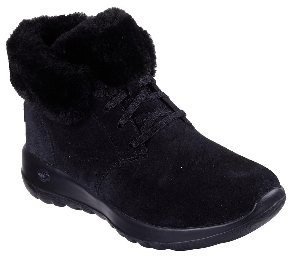 Women Skechers On-the-GO Joy - Cozy Haven Slip On Shoes Black  USA |  4928-LVXSW