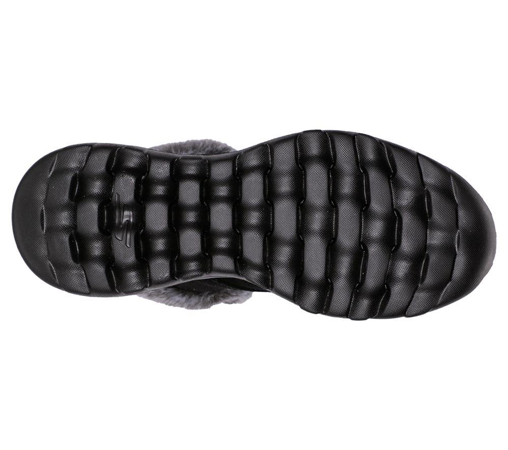 Women Skechers On-the-GO Joy - Plush Dreams Boots Black / Grey  USA |  9205-NHZTJ