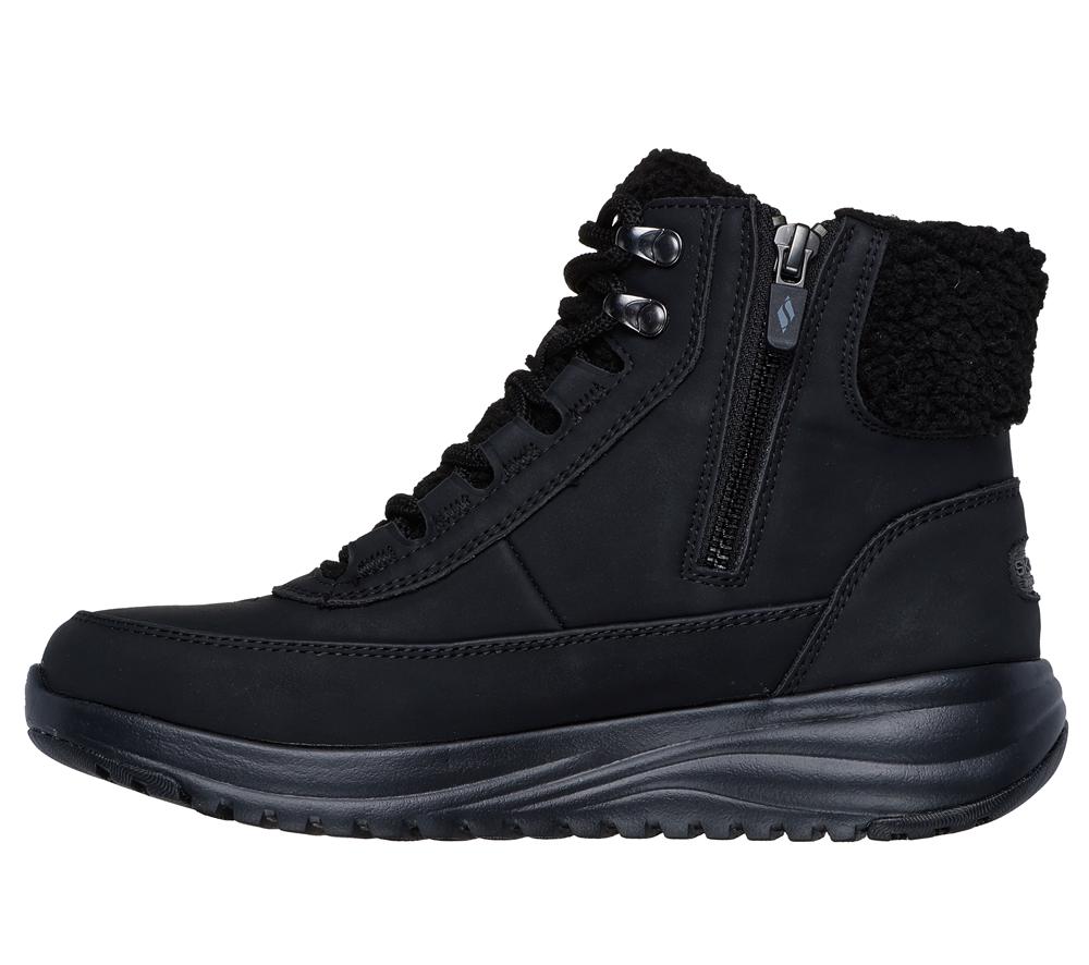 Women Skechers On-the-GO Stellar - Alpine Adventure Boots Black  USA |  3182-SUJAV