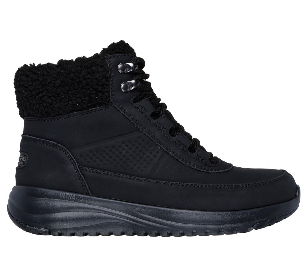 Women Skechers On-the-GO Stellar - Alpine Adventure Boots Black  USA |  3182-SUJAV