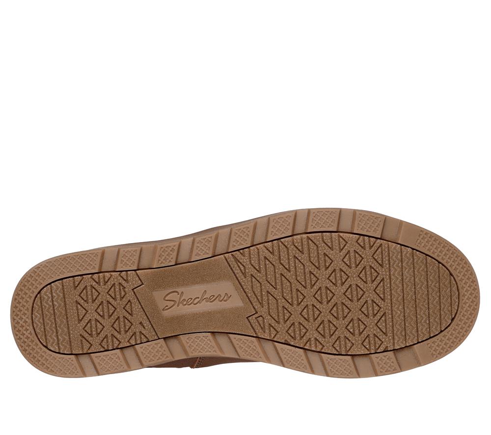Women Skechers Park City Wedges Chestnut Brown  USA |  3081-SOKCH