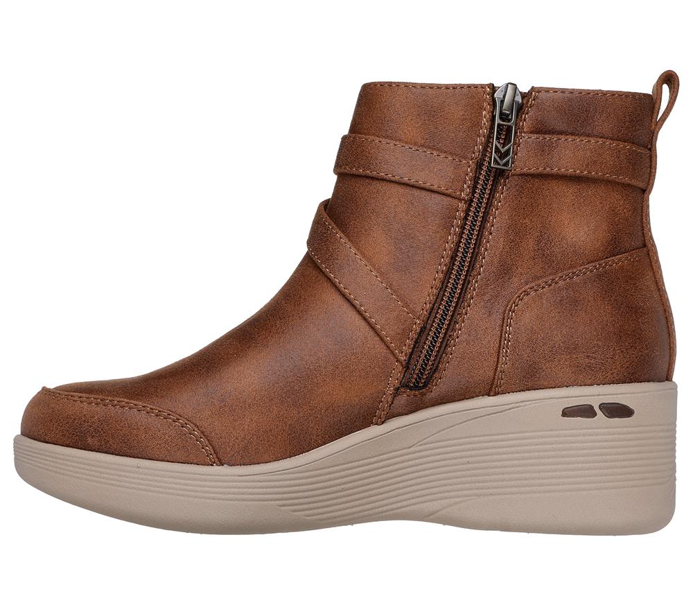 Women Skechers Pier-Lite - Everlasting Slip On Shoes Chocolate Brown  USA |  2861-PWVYT