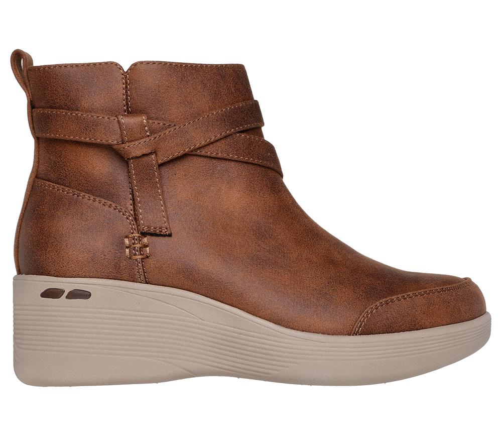 Women Skechers Pier-Lite - Everlasting Slip On Shoes Chocolate Brown  USA |  2861-PWVYT