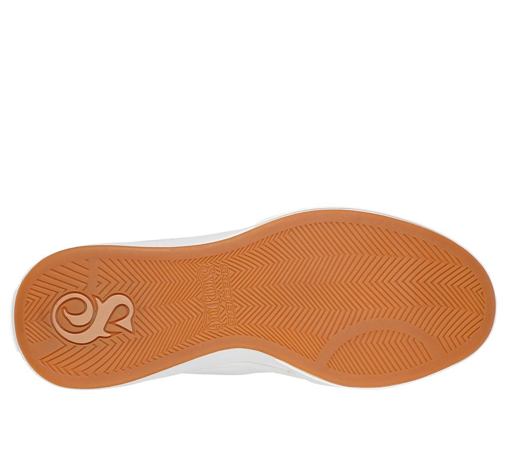 Women Skechers Premium Leather Slip-ins Snoop One - OG Hands Free Slip Ins White  USA |  2475-YXBUO