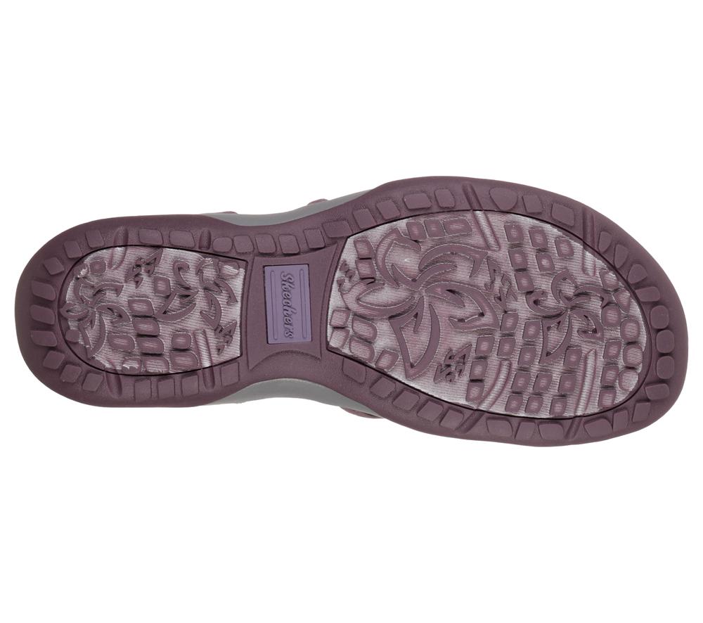 Women Skechers Reggae Slim - Skech Appeal Sandals Plum Purple  USA |  7958-MPBER