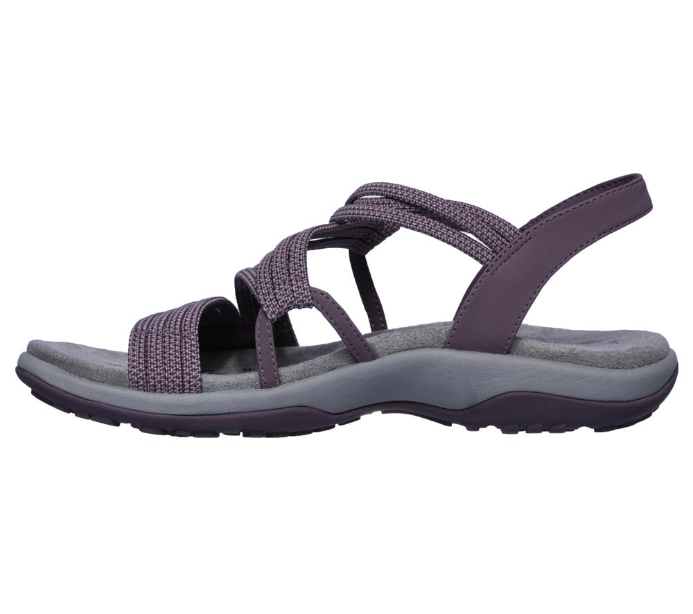 Women Skechers Reggae Slim - Skech Appeal Sandals Plum Purple  USA |  7958-MPBER