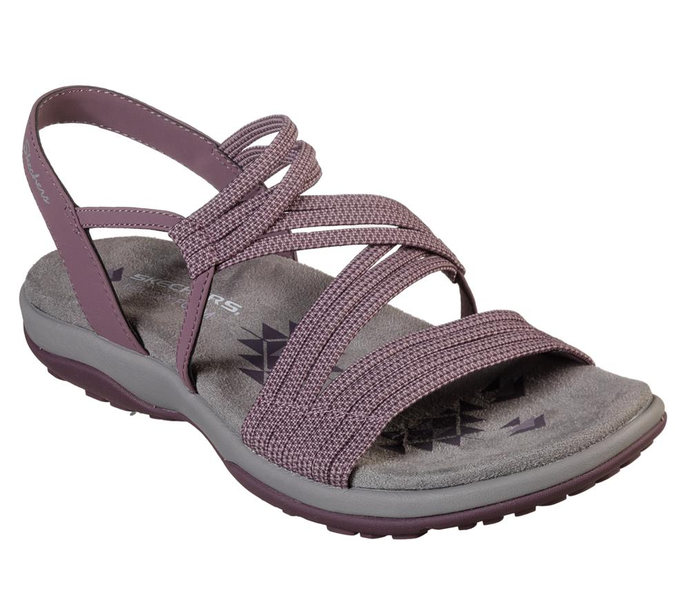 Women Skechers Reggae Slim - Skech Appeal Sandals Plum Purple  USA |  7958-MPBER