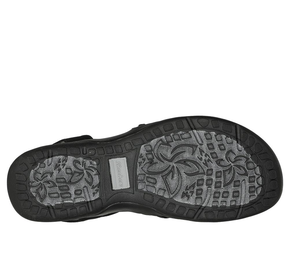 Women Skechers Reggae Slim - Sunnyside Sandals Black  USA |  8642-MYXGV