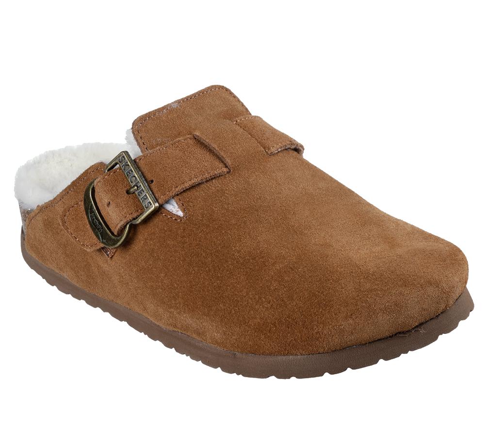 Women Skechers Relaxed Fit: Arch Fit Granola - Restful Nights Sandals Chestnut Brown  USA |  7461-BCEFO