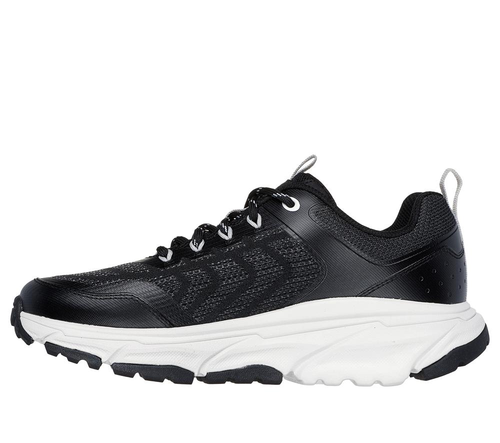 Women Skechers Relaxed Fit: D'Lux Journey - Marigold Lace Up Shoes Black / Grey  USA |  1762-LFEAY
