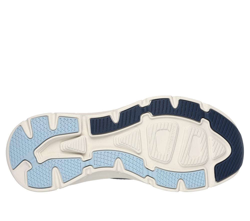 Women Skechers Relaxed Fit: D'Lux Walker 2.0 - Bold State Slip On Shoes Navy / Blue  USA |  3047-RZGQY