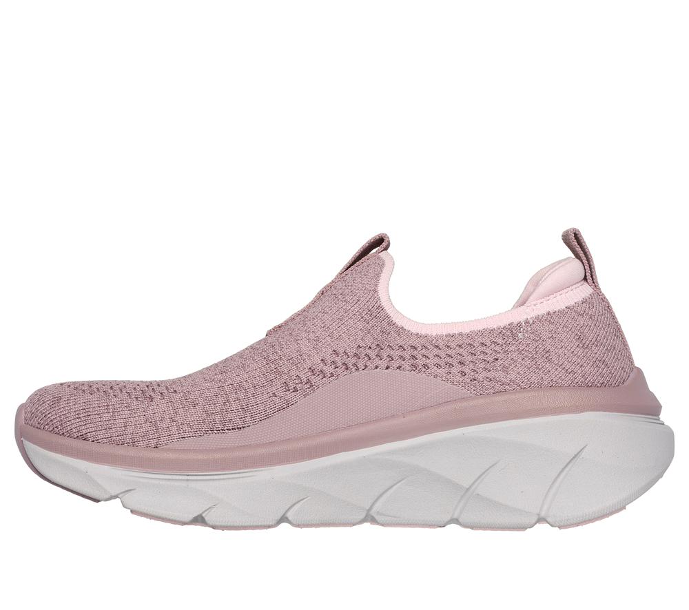 Women Skechers Relaxed Fit: D'Lux Walker 2.0 - Bold State Slip On Shoes Mauve Purple  USA |  4023-CILOY