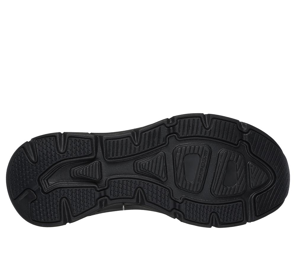 Women Skechers Relaxed Fit: D'Lux Walker 2.0 - Bold State Slip On Shoes Black  USA |  2068-JADCV