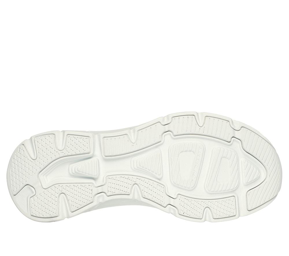 Women Skechers Relaxed Fit: D'Lux Walker 2.0 - Sparkle Forever Slip On Shoes White / Silver  USA |  3810-SGPQW