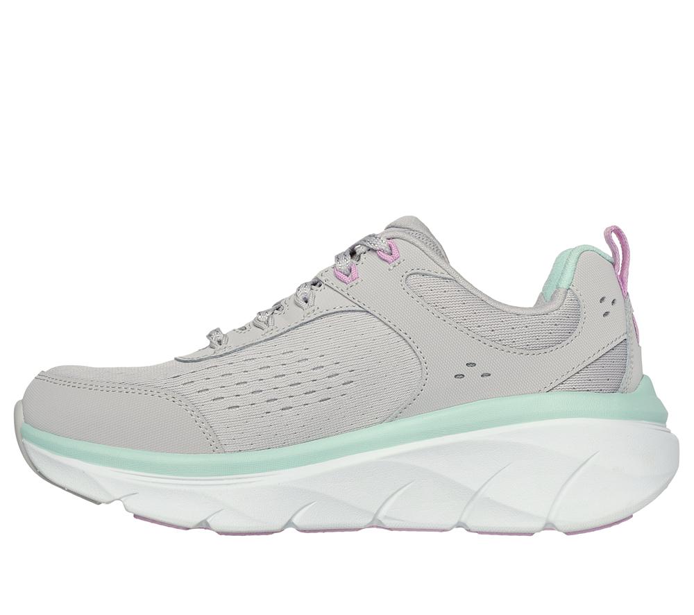 Women Skechers Relaxed Fit: D'Lux Walker 2.0 - Daisy Doll Sneakers Grey / Multicolor  USA |  1857-MWNPH