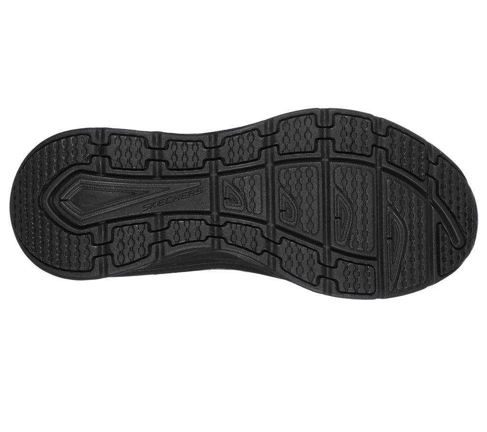 Women Skechers Relaxed Fit: D'Lux Walker - Timeless Path Lace Up Shoes Black  USA |  2698-REUKD