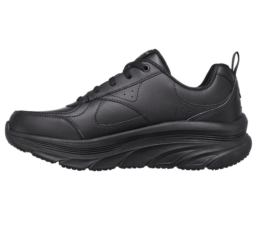 Women Skechers Relaxed Fit: D'Lux Walker - Timeless Path Lace Up Shoes Black  USA |  2698-REUKD