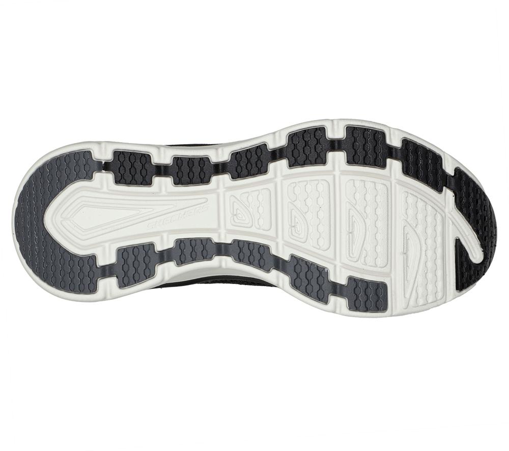 Women Skechers Relaxed Fit: D'Lux Walker - Daily Beauty Sneakers Black  USA |  0872-BDEHV