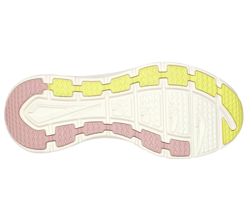 Women Skechers Relaxed Fit: D'Lux Walker - Be Easy Sneakers Off White / Pink  USA |  1798-OCWKX