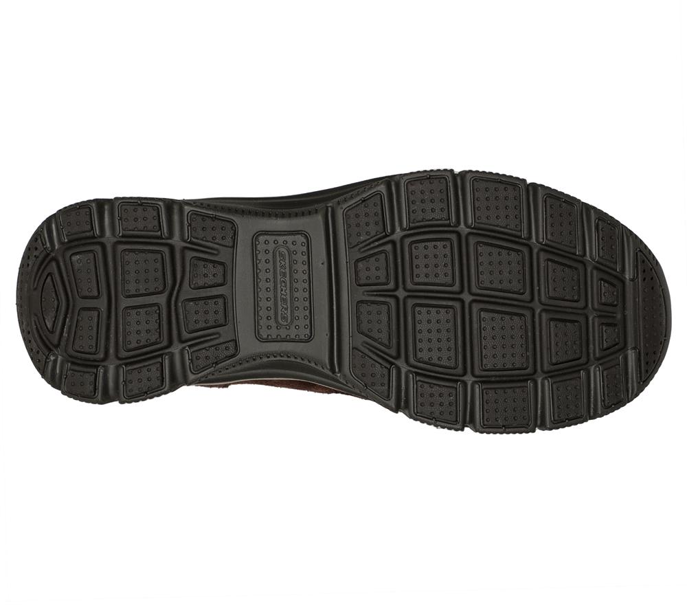 Women Skechers Relaxed Fit: Easy Going - High Zip Boots Chocolate Brown  USA |  8235-YMJVB