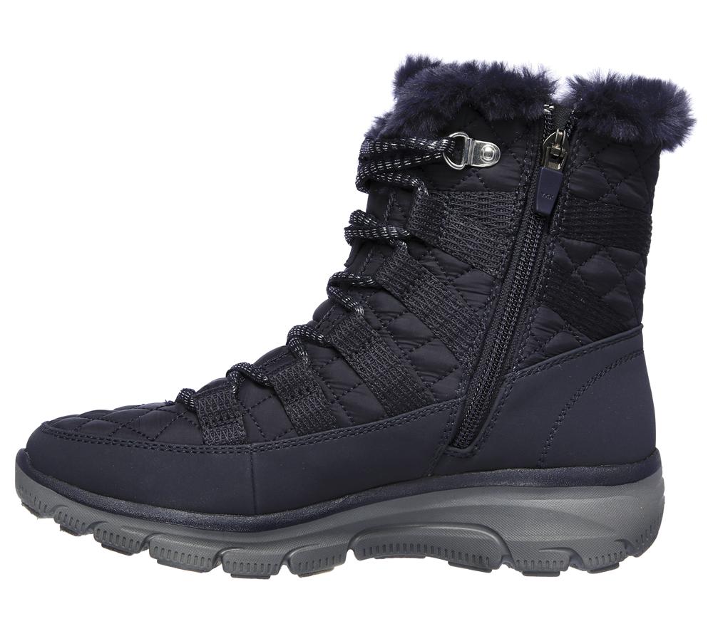 Women Skechers Relaxed Fit: Easy Going - Moro Street Boots Navy  USA |  5130-NTVIJ
