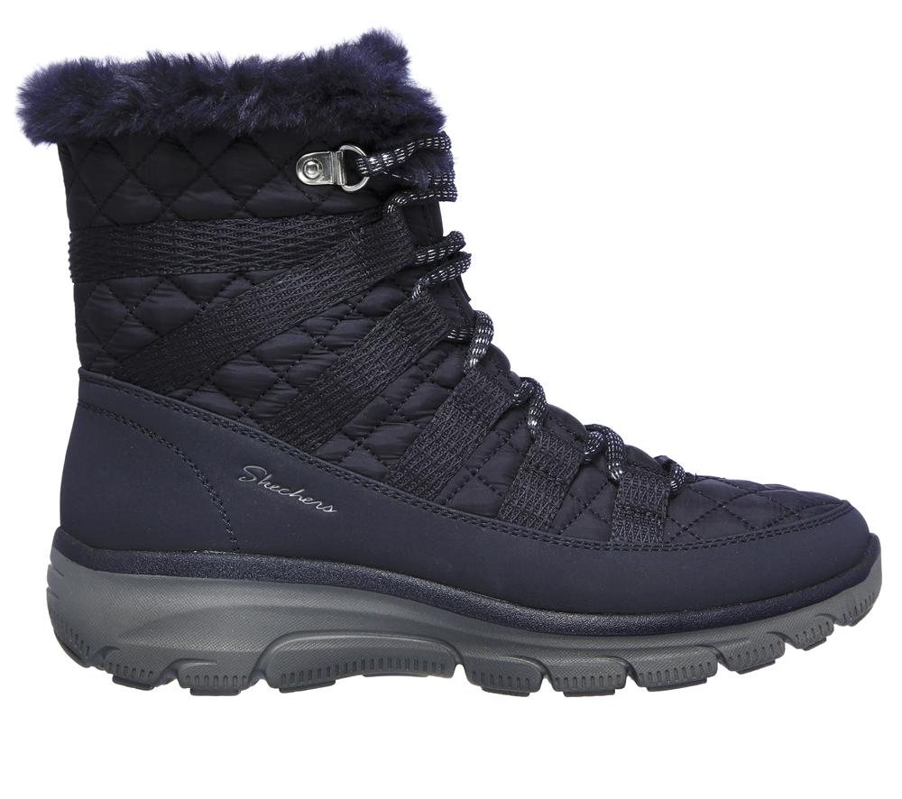 Women Skechers Relaxed Fit: Easy Going - Moro Street Boots Navy  USA |  5130-NTVIJ