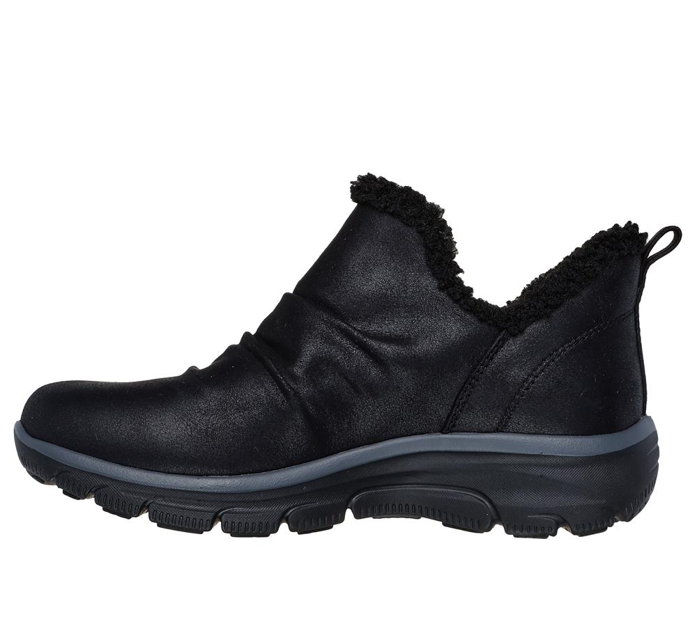 Women Skechers Relaxed Fit: Easy Going - Sweet Treasure Slip On Shoes Black  USA |  8629-UXBTJ