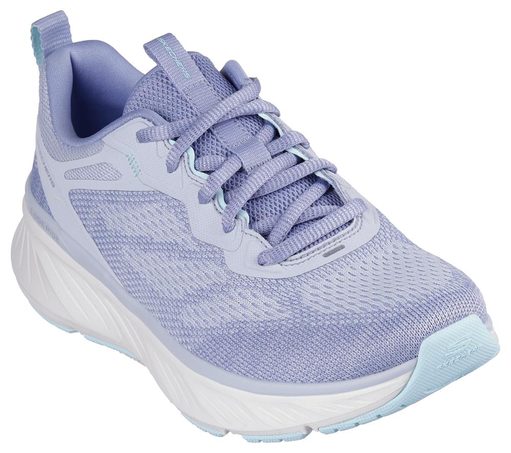 Women Skechers Relaxed Fit: Edgeride - Power Flow Lace Up Shoes Slate Light Navy Blue  USA |  3249-GKZDL