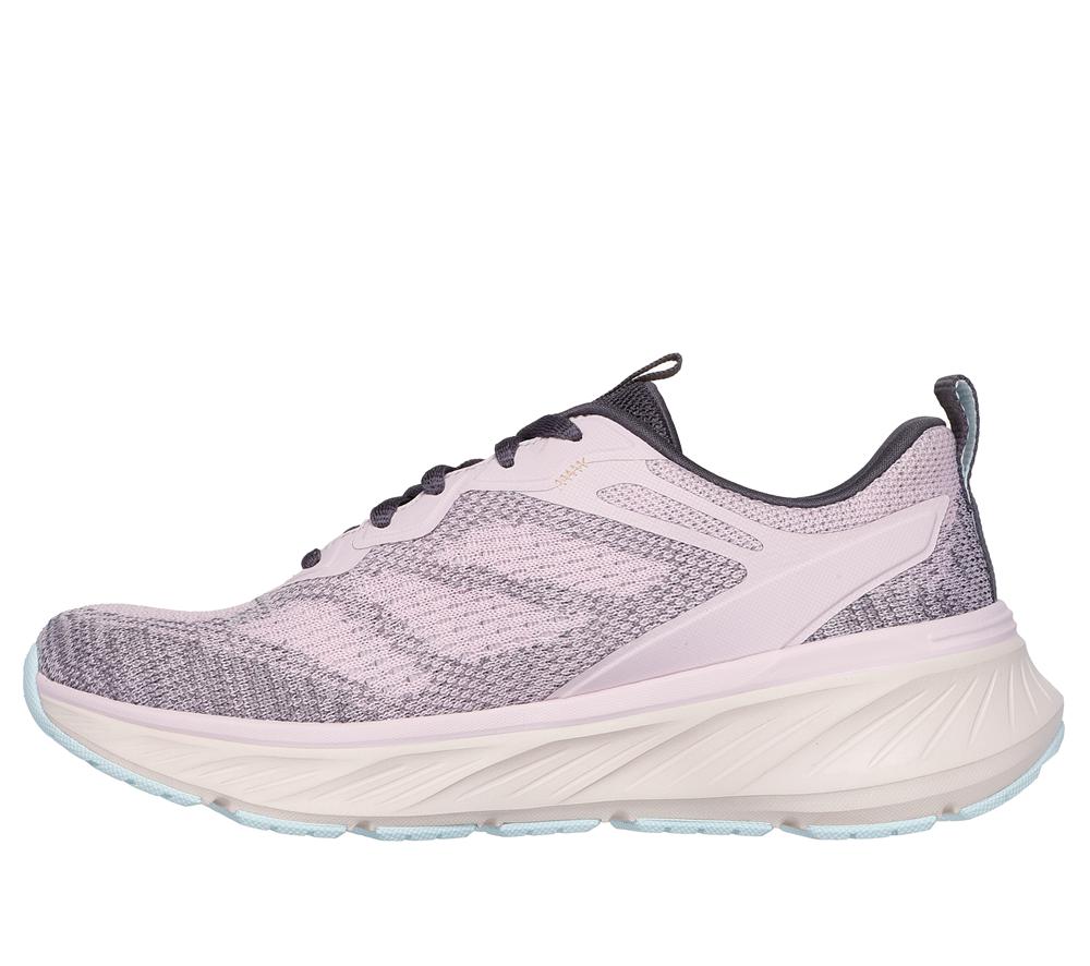Women Skechers Relaxed Fit: Edgeride - Power Flow Lace Up Shoes Mauve / Multicolor  USA |  6324-HAPKT
