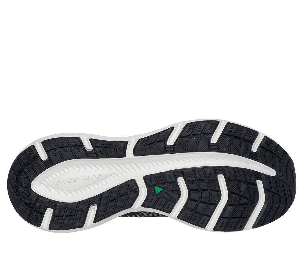 Women Skechers Relaxed Fit: Edgeride - Power Flow Sneakers Black / Lavender  USA |  5426-RFDNS