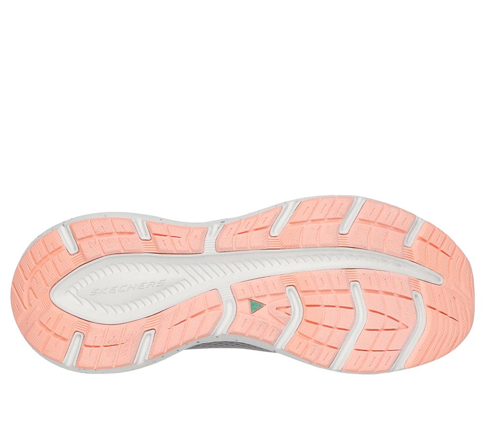 Women Skechers Relaxed Fit: Edgeride - Smooth Journey Slip On Shoes Grey / Coral  USA |  0425-RYVJE