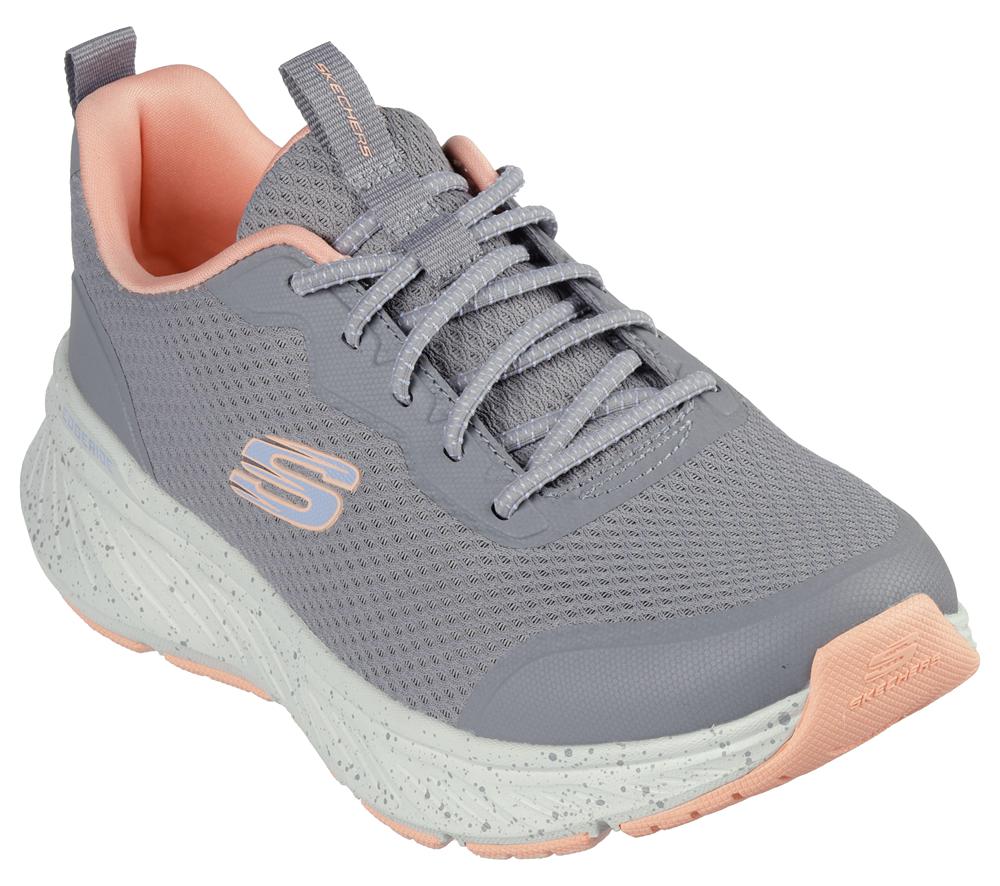 Women Skechers Relaxed Fit: Edgeride - Smooth Journey Slip On Shoes Grey / Coral  USA |  0425-RYVJE