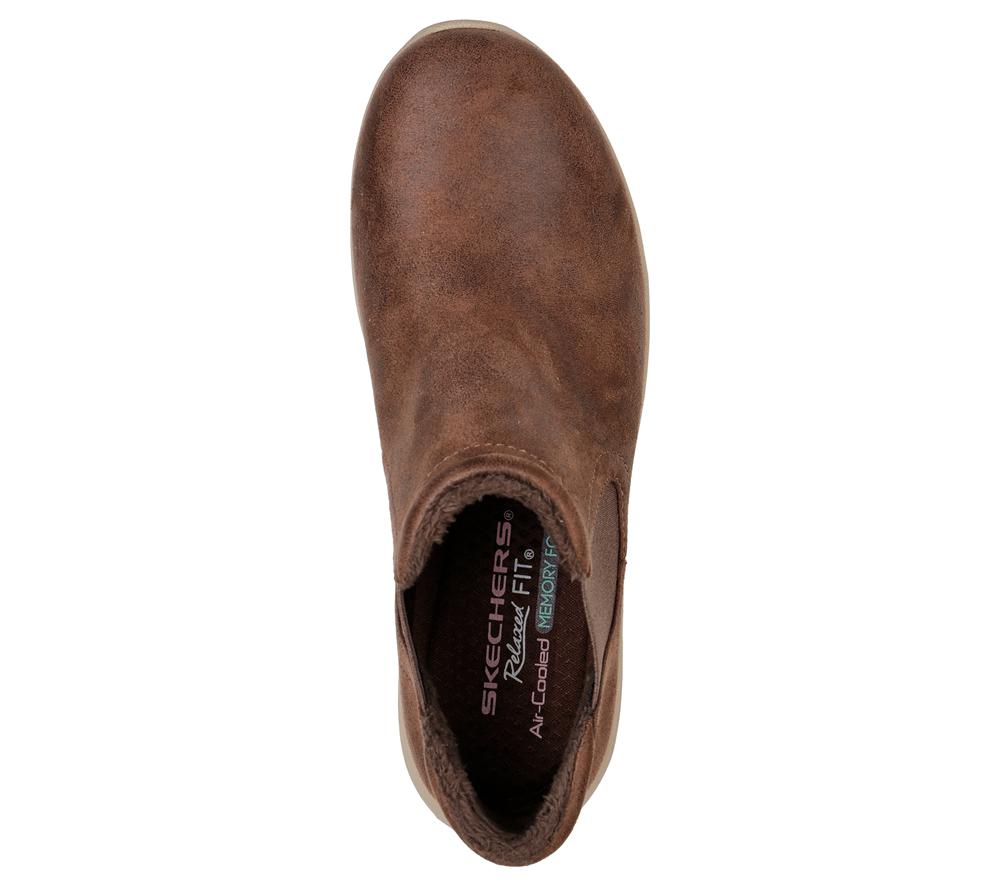 Women Skechers Relaxed Fit: Reggae Fest 2.0 - New Yorker Boots Chocolate Brown  USA |  0298-YJRLS