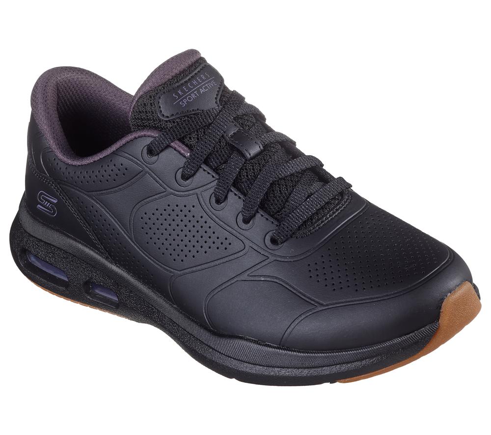 Women Skechers Relaxed Fit: Skech-Air Edge 2.0 - City Bound Sneakers Black  USA |  4361-NUDFM