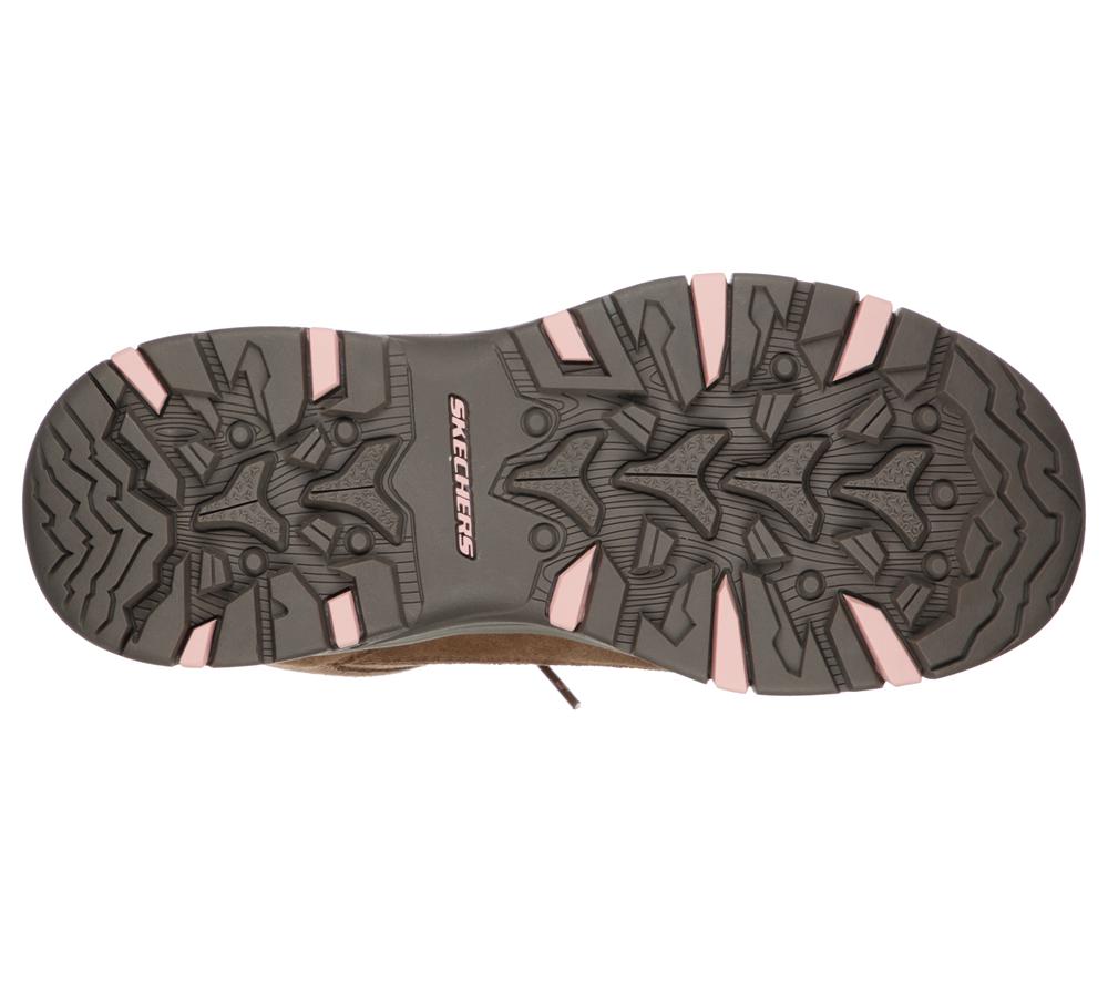 Women Skechers Relaxed Fit: Trego - Alpine Trail Lace Up Shoes Brown / Tan  USA |  0169-XNKYF