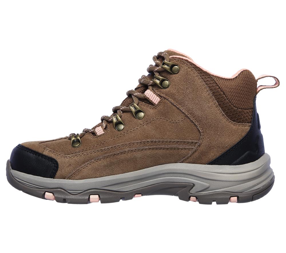 Women Skechers Relaxed Fit: Trego - Alpine Trail Lace Up Shoes Brown / Tan  USA |  0169-XNKYF