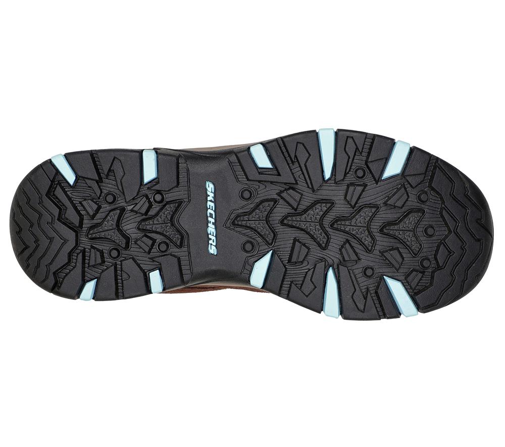 Women Skechers Relaxed Fit: Trego - Base Camp Lace Up Shoes Chocolate Brown  USA |  7235-LHWUC