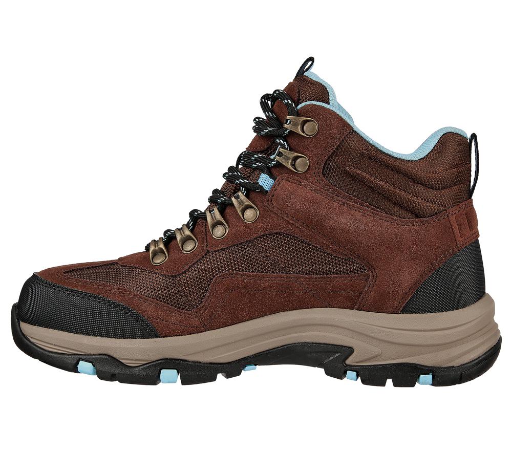 Women Skechers Relaxed Fit: Trego - Base Camp Boots Chocolate Brown  USA |  3801-GSNYW