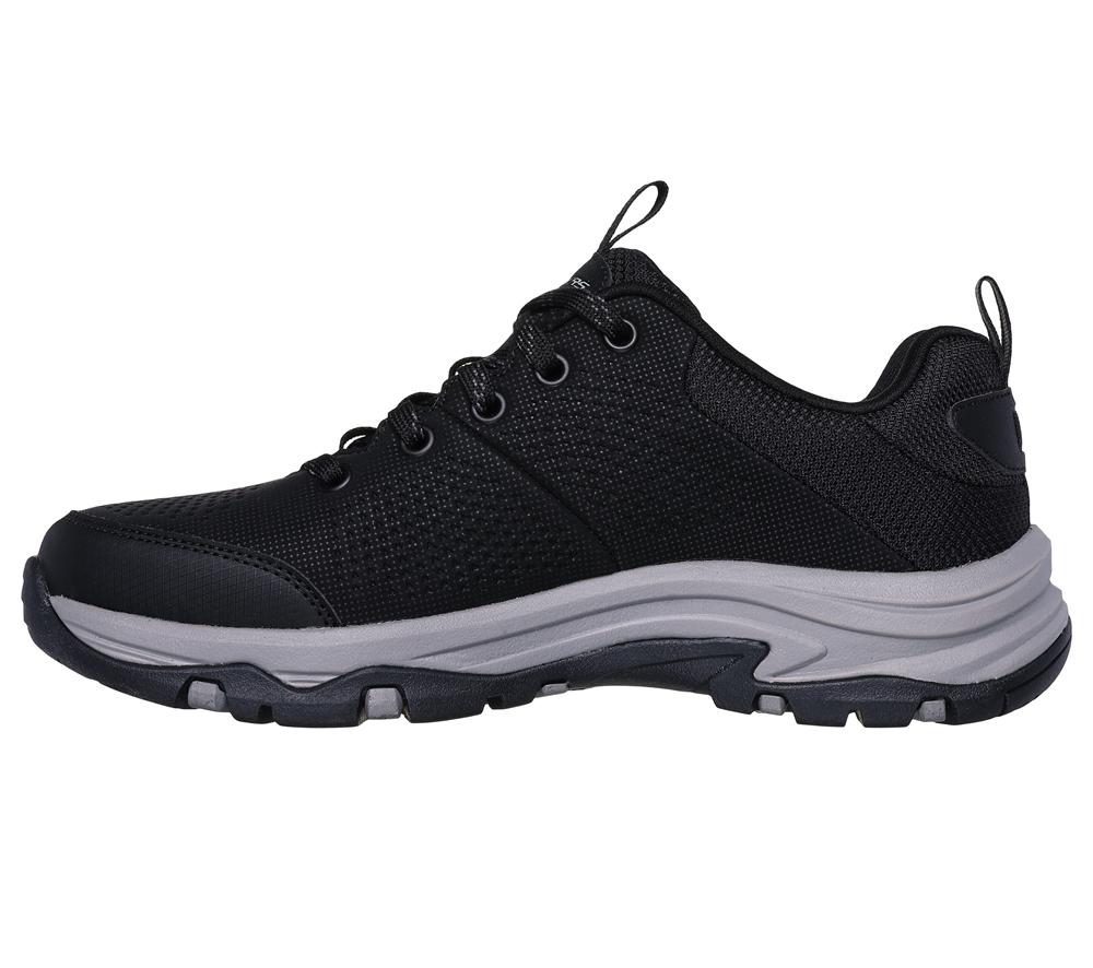 Women Skechers Relaxed Fit: Trego - Trail Destiny Lace Up Shoes Black / Charcoal  USA |  7029-GOBVN